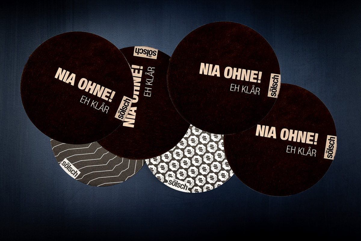 Bierdeckel - nia ohne Bierdeckel - nia ohne