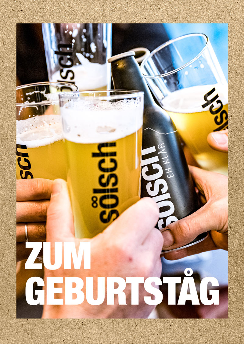 Grußkarte - zum Geburtstag