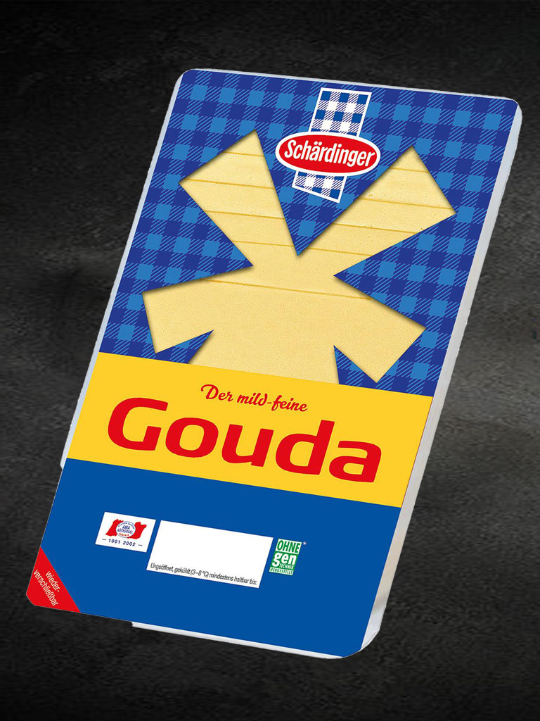 Gouda Käse in Scheiben - Schärdinger