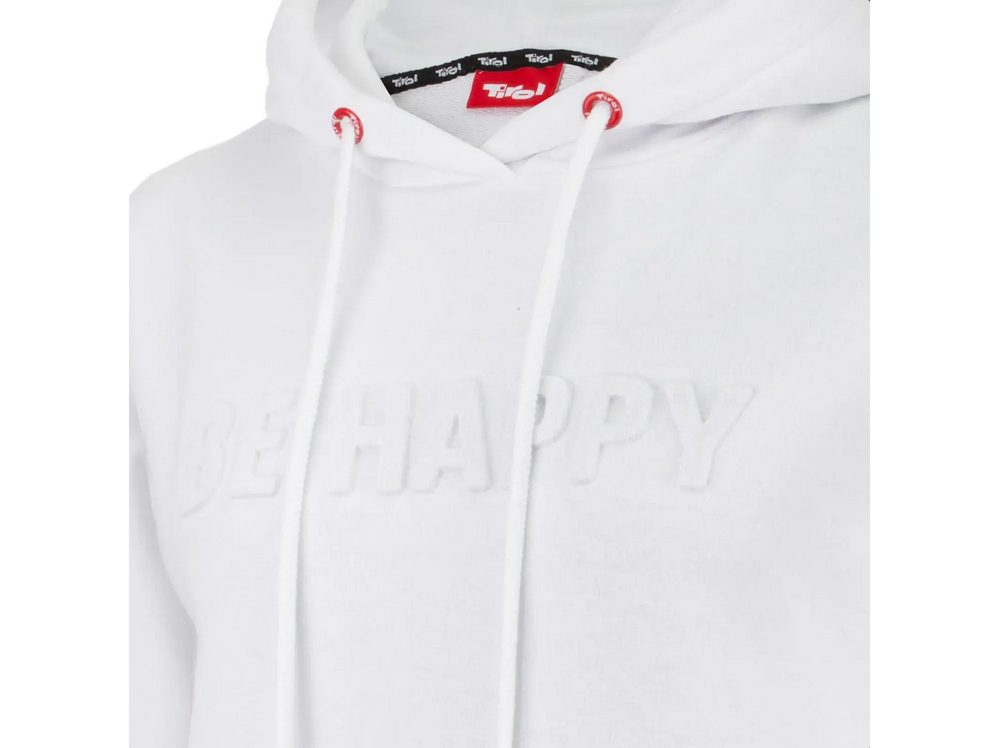 Damen-Hoodie-Be-Happy-Detail