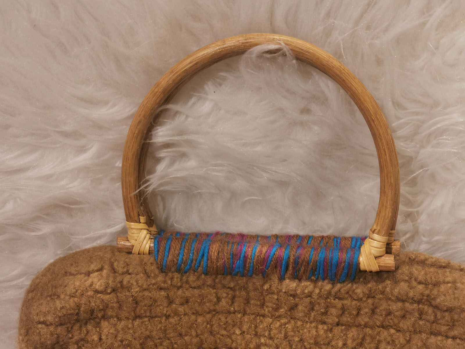 Filztasche-Bambushenkel Filztasche-Bambushenkel