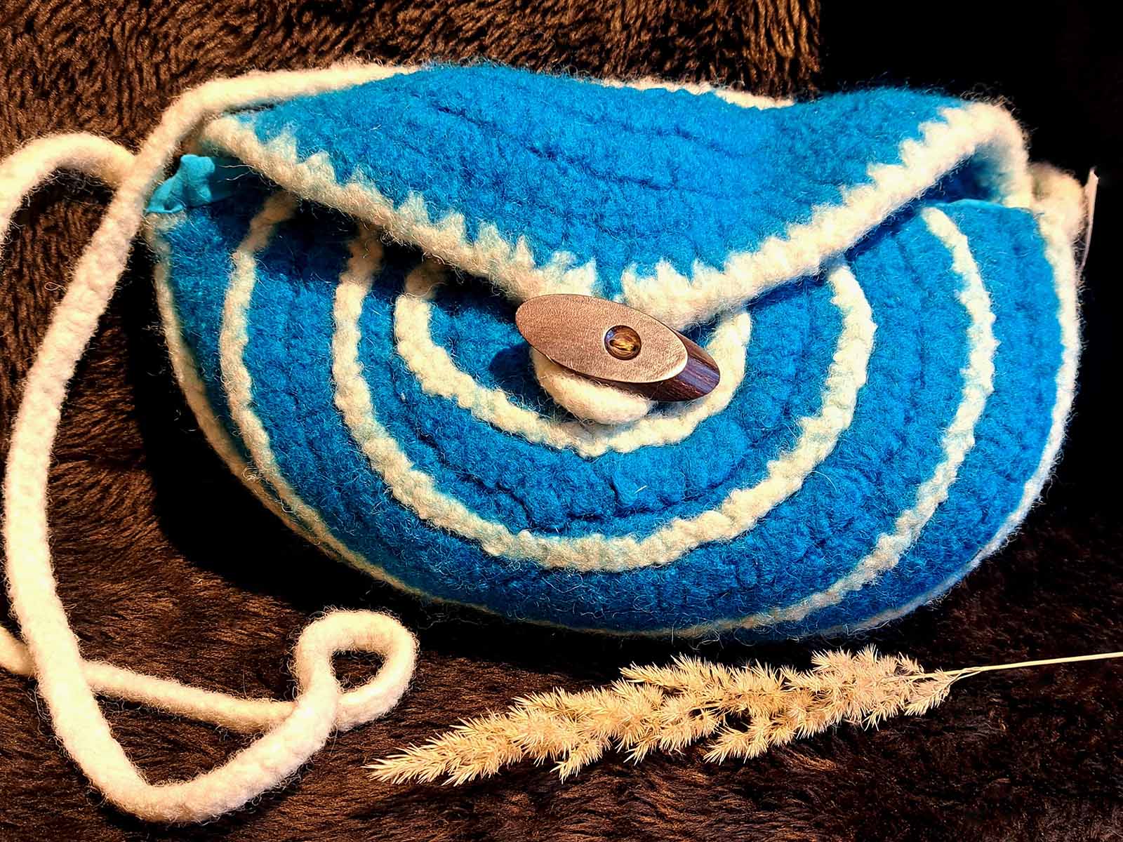 Filztasche-Strandspirale-Detail