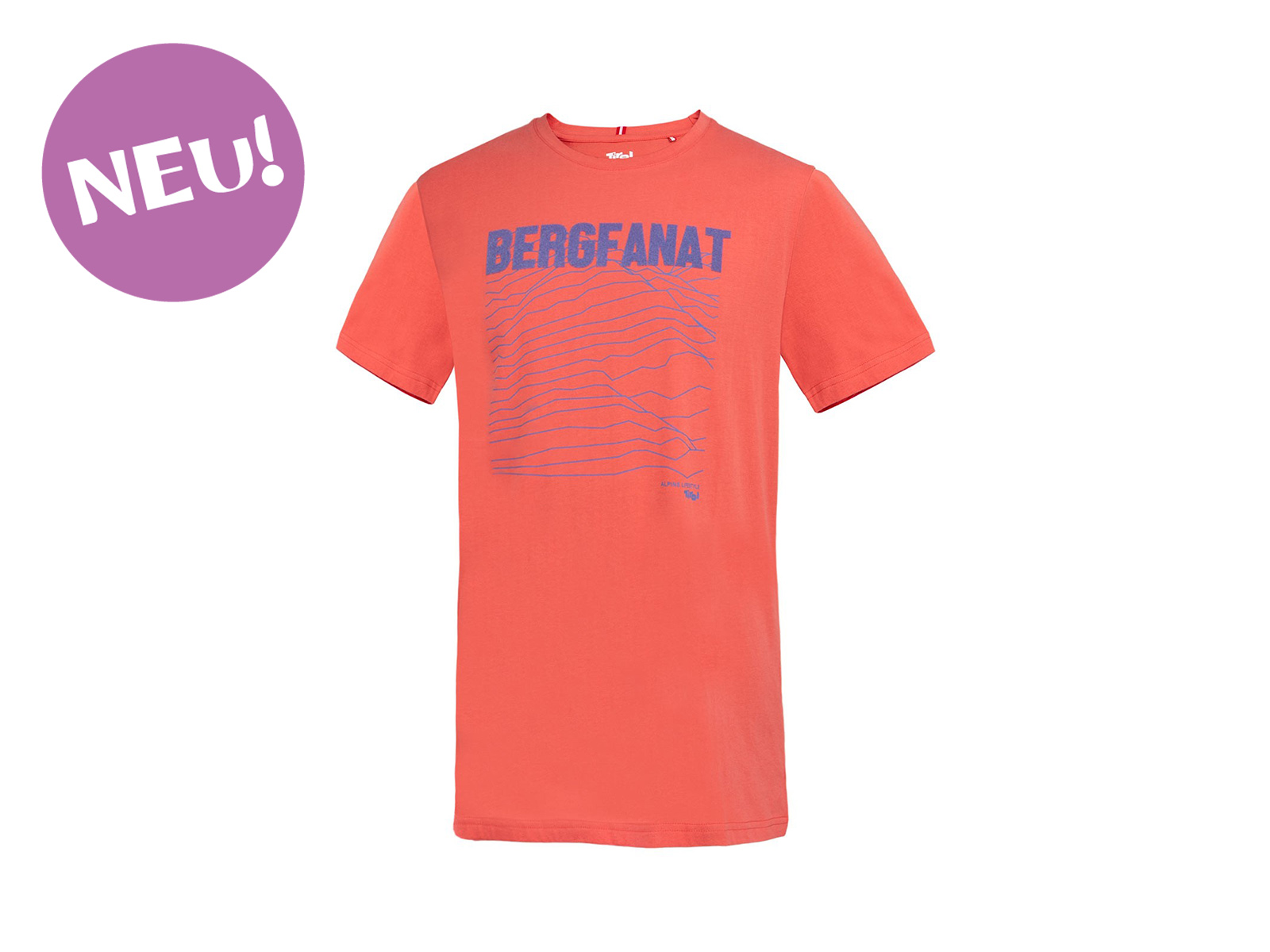 Herren-T-Shirt-Bergfanat-Neu Herren-T-Shirt-Bergfanat-Neu