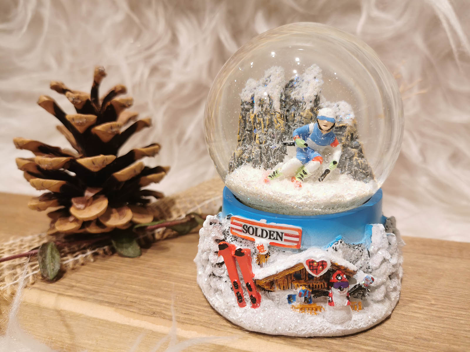 Schneekugel-Skifahrer-Sölden Schneekugel-Skifahrer-Sölden