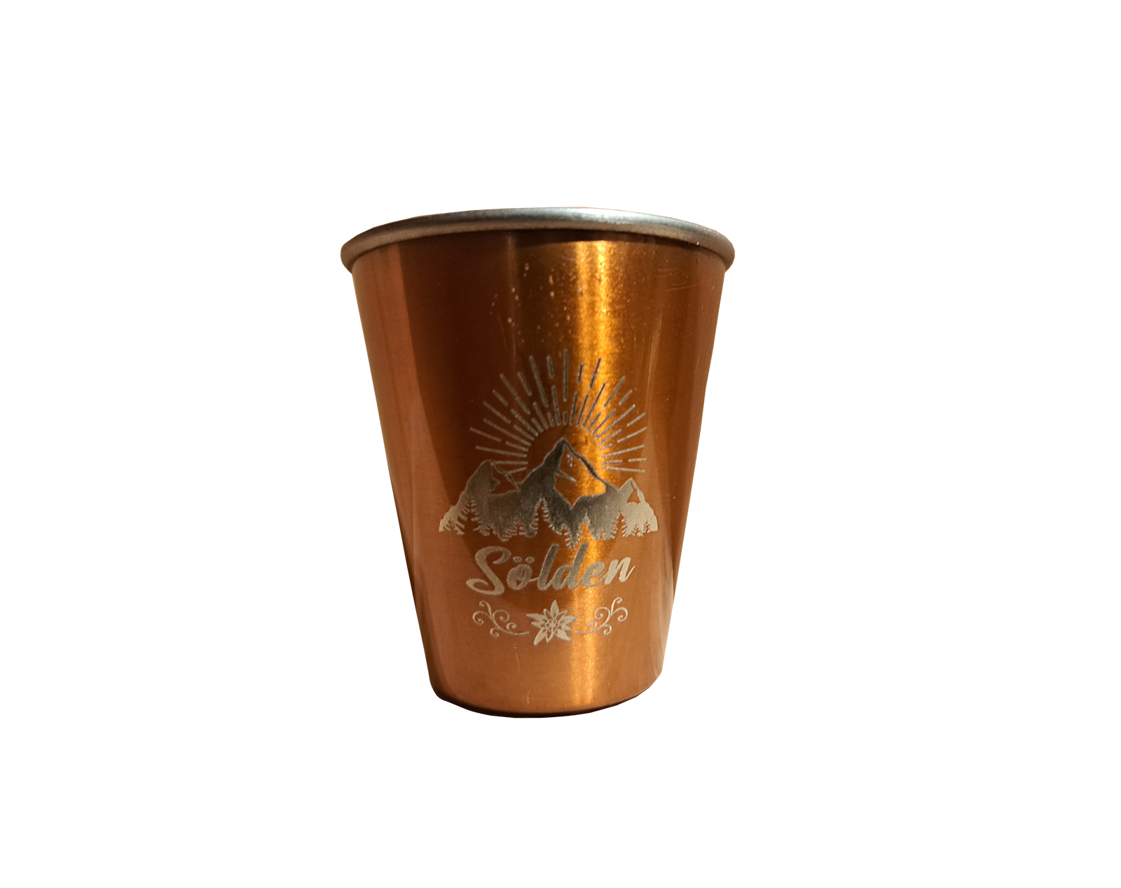 Schnapsglas-Sölden-gold Schnapsglas-Sölden-gold