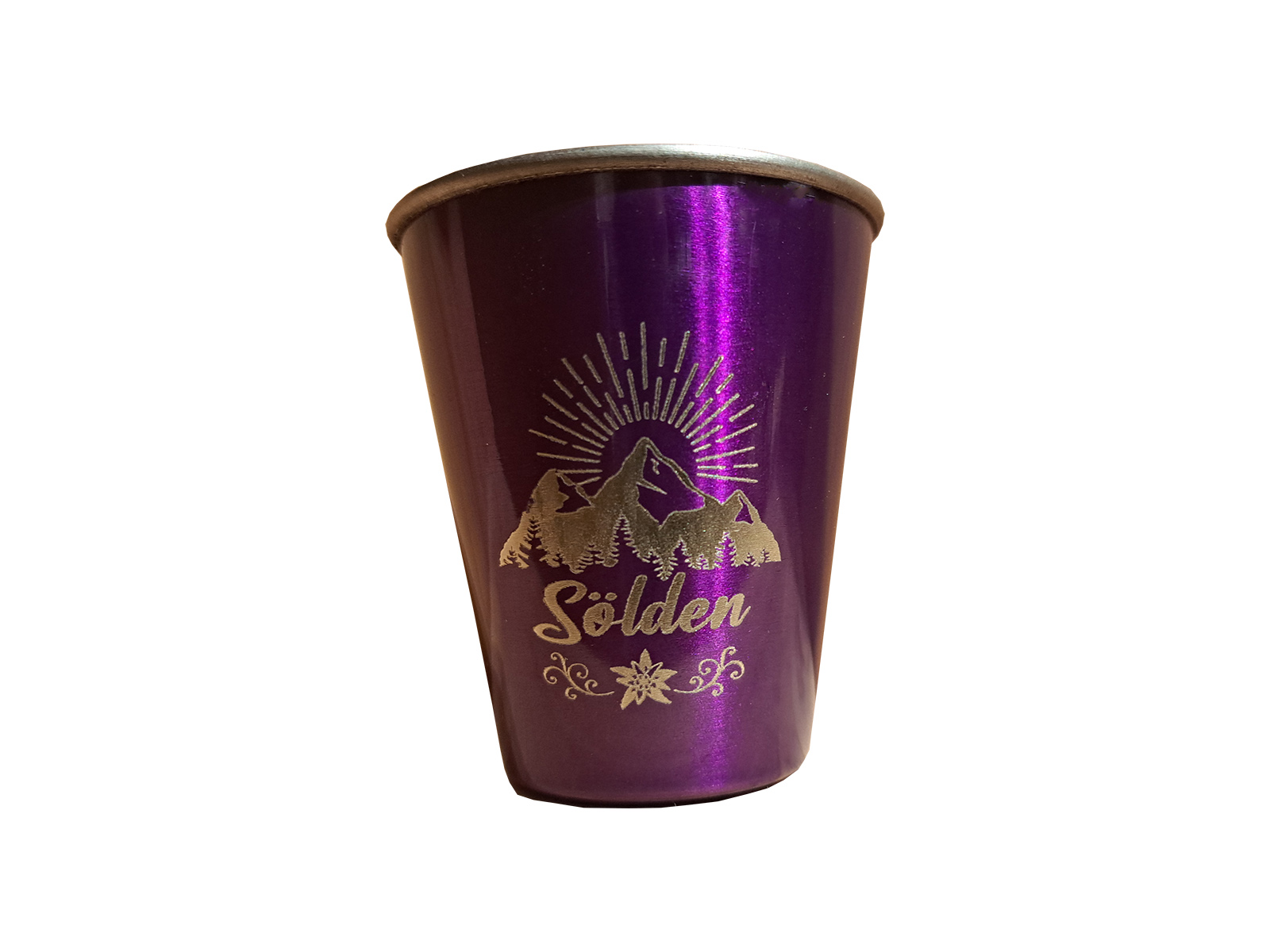 Schnapsglas-Sölden-violett Schnapsglas-Sölden-violett