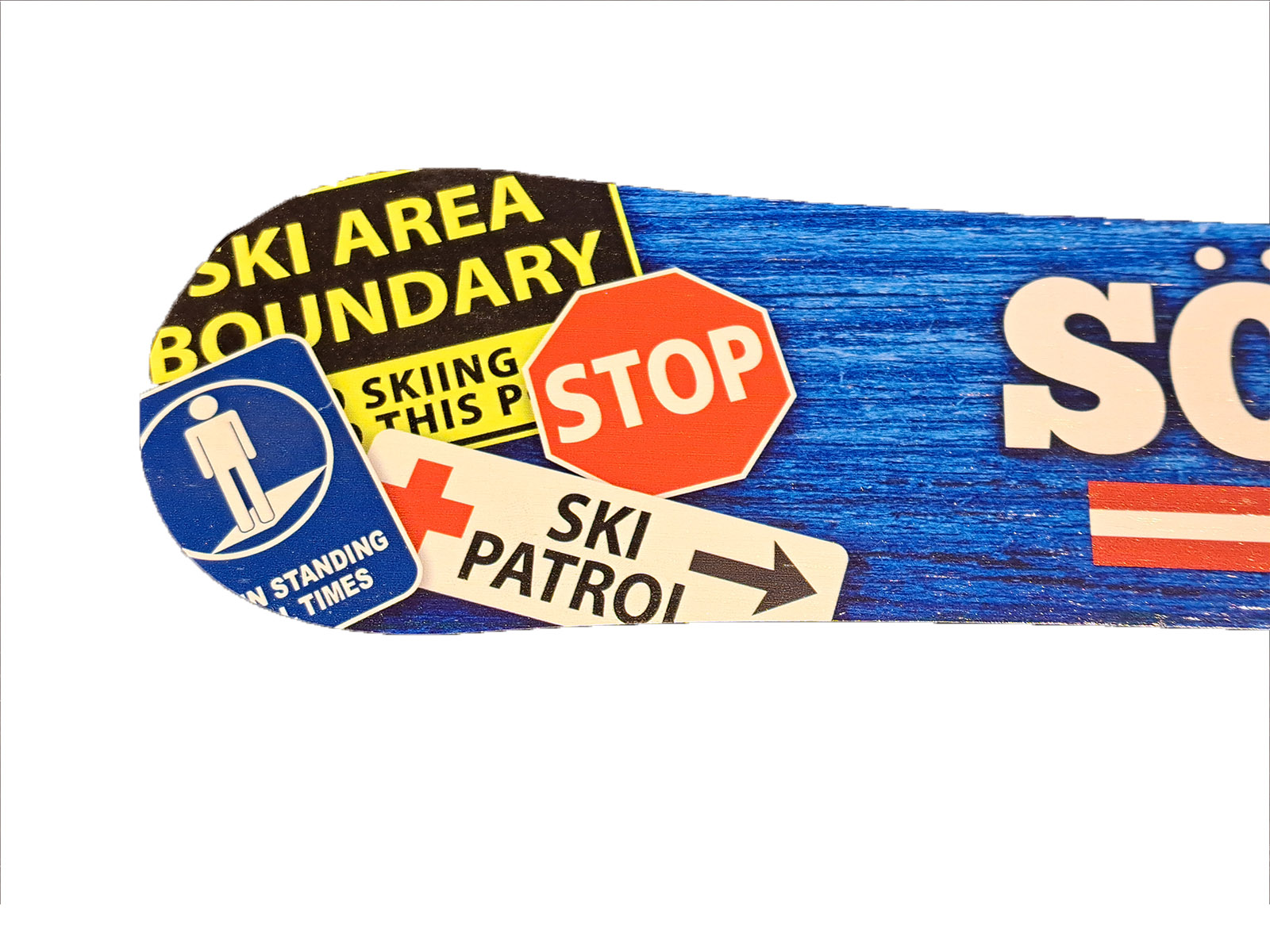 Sölden-Ski-Snowboard-Wanddeko-Detail