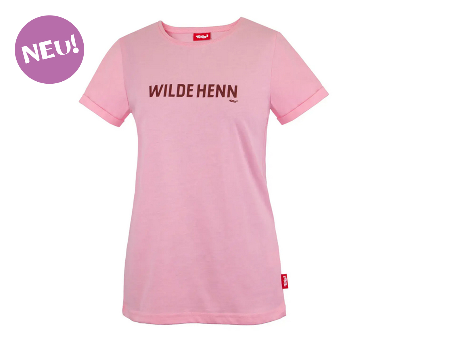 Damen-T-Shirt-Wilde-Henn