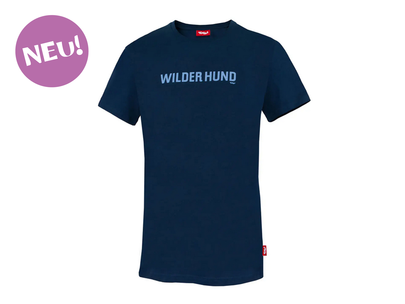 Herren-T-Shirt-Wilder-Hund-Neu