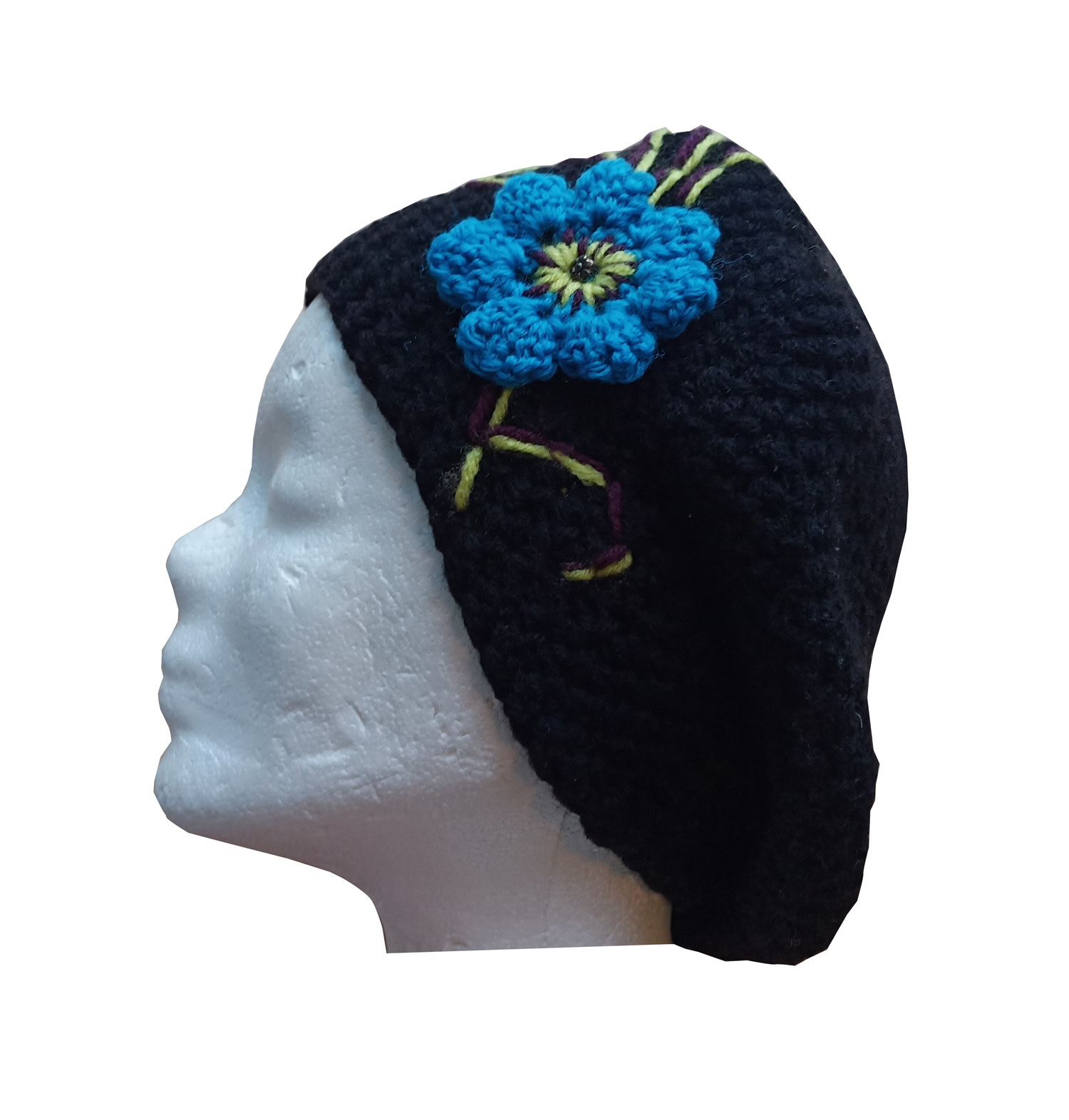 Beanie - Blaue Blume