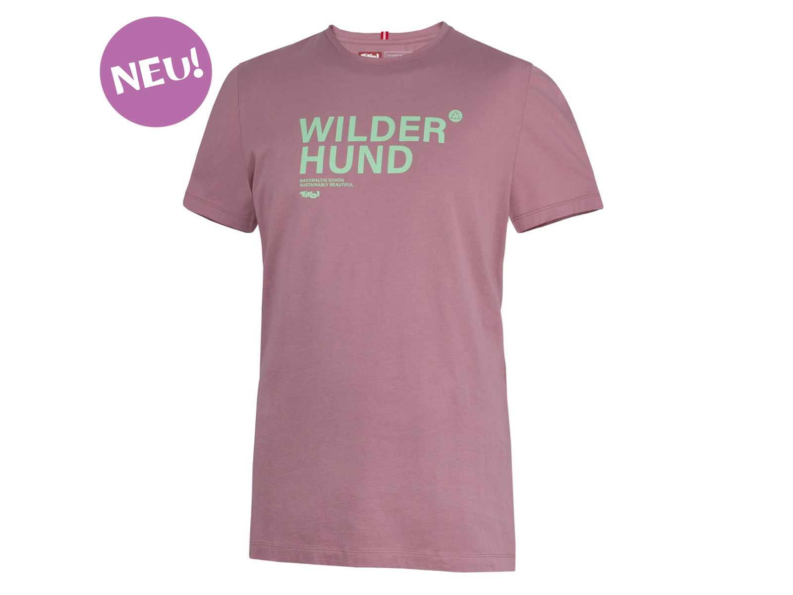 Herren-T-Shirt-Wilder-Hund-Neu