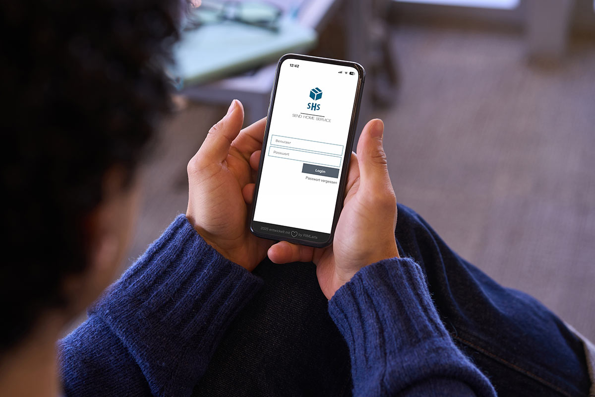 SendHomeService auch mobil | SHS Web Applikation Login